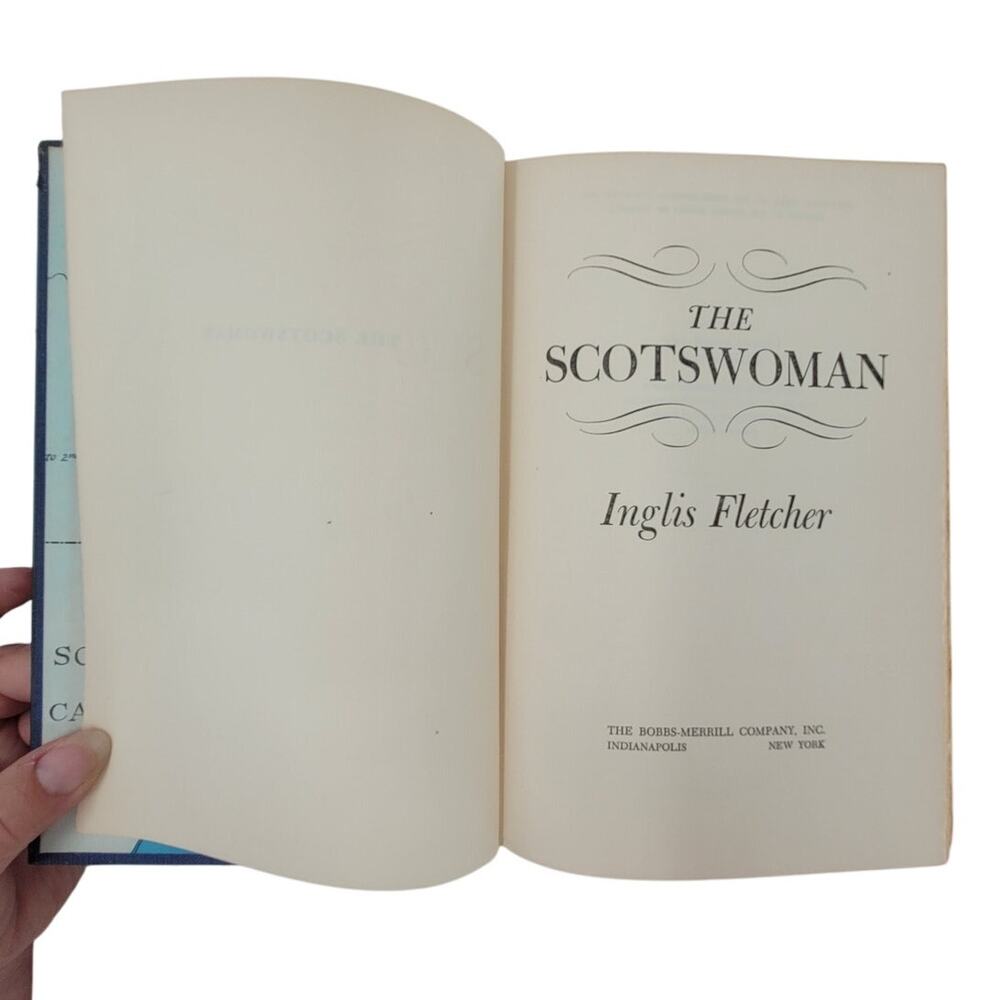 Vintage 1954 The Scotswoman Book‎ Inglis Fletcher Historical Fiction Hardcover